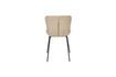 Miniatura Silla de tela beige Junzo Rib 9