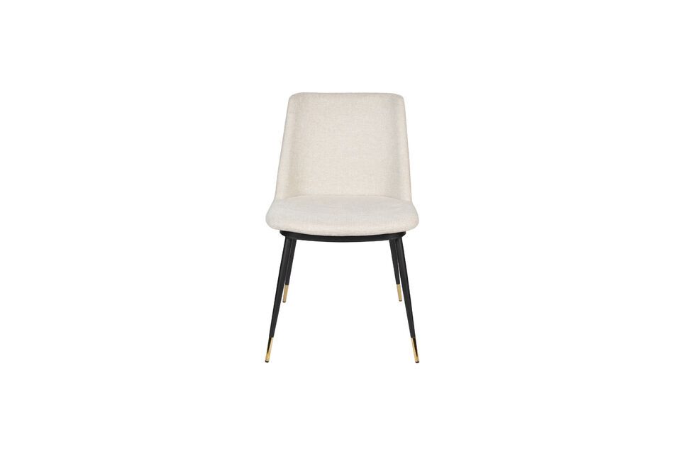 Silla de tela beige Lionel - 1