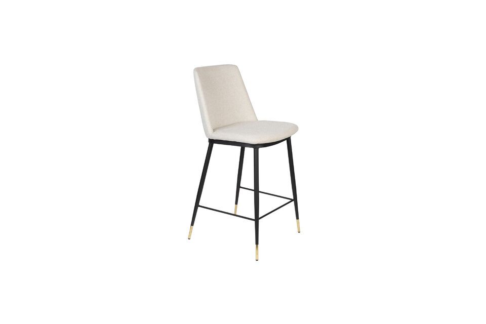 Silla de tela beige Lionel - 1