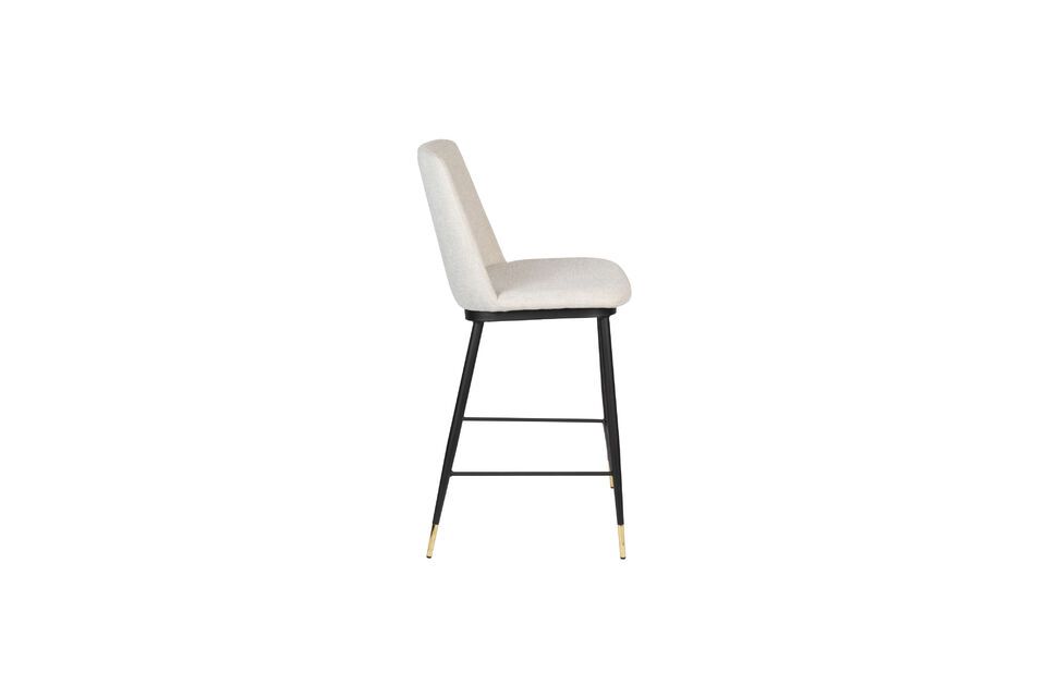 Silla de tela beige Lionel - 3