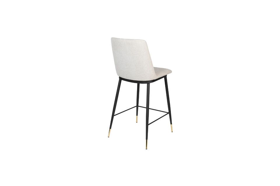 Silla de tela beige Lionel - 4