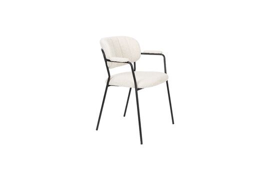 Silla de tela blanca Jolien Clipped