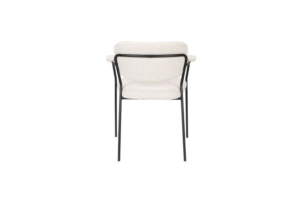 Silla de tela blanca Jolien - 9