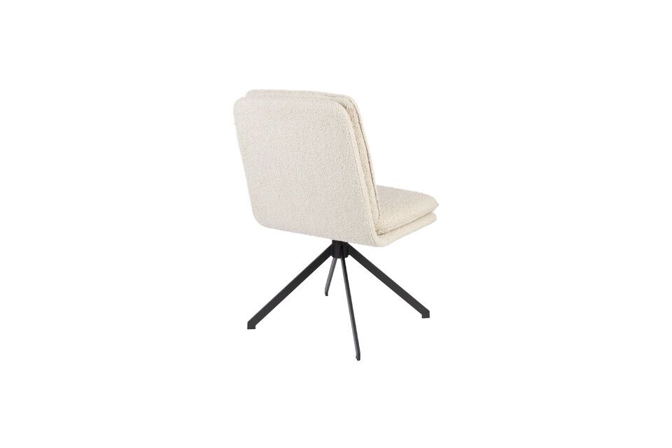 Silla de tela blanca Tyler - 6