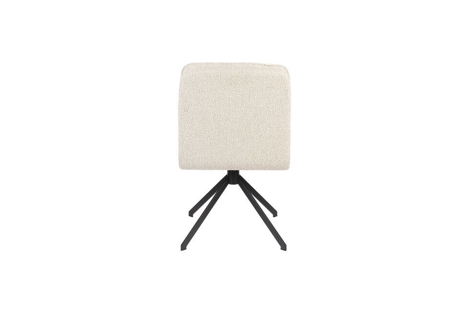 Silla de tela blanca Tyler - 7