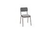 Miniatura Silla de tela gris Fairmont 6