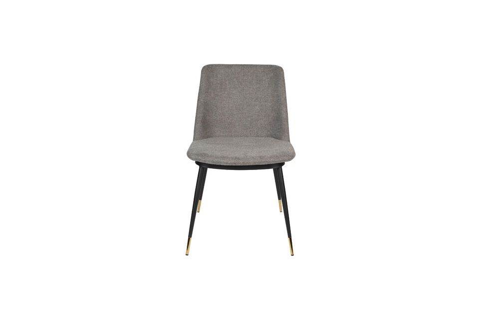 Silla de tela gris Lionel - 3