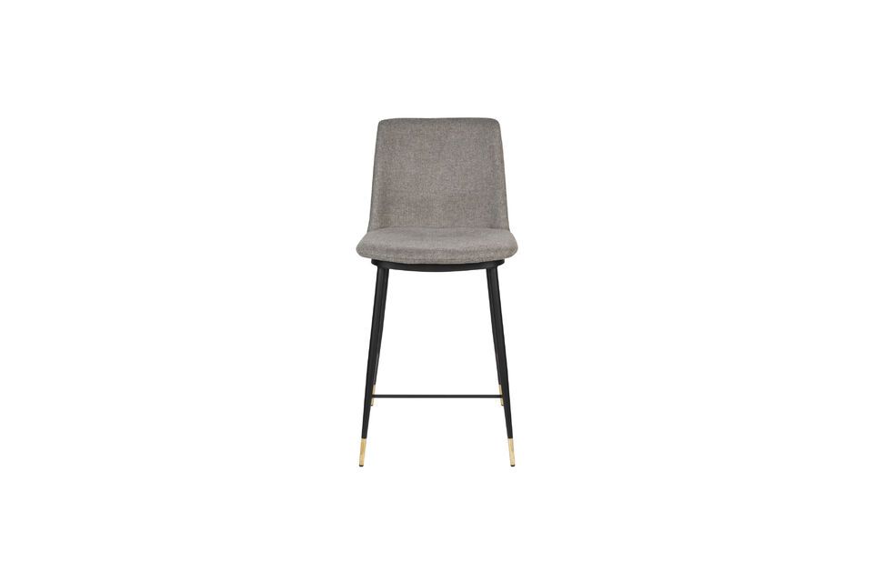 Silla de tela gris Lionel - 3