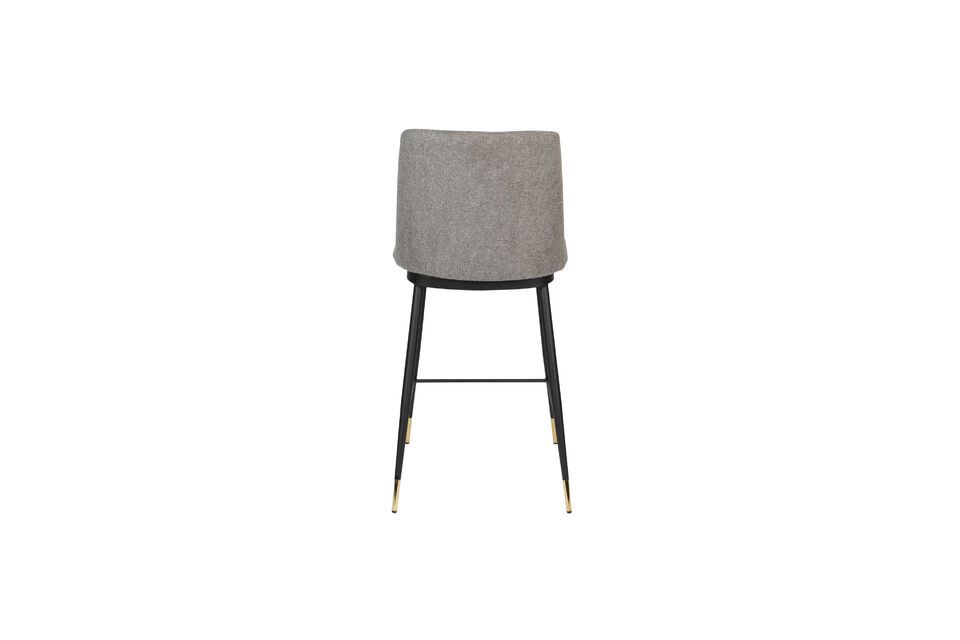 Silla de tela gris Lionel - 6