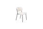 Miniatura Silla de tela rizada blanca Jolien Clipped