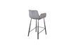 Miniatura Silla de terciopelo gris Brit 8