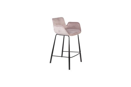 Silla de terciopelo rosa Brit Clipped