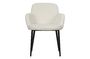 Miniatura Silla efecto piel de oveja blanca Dining Clipped