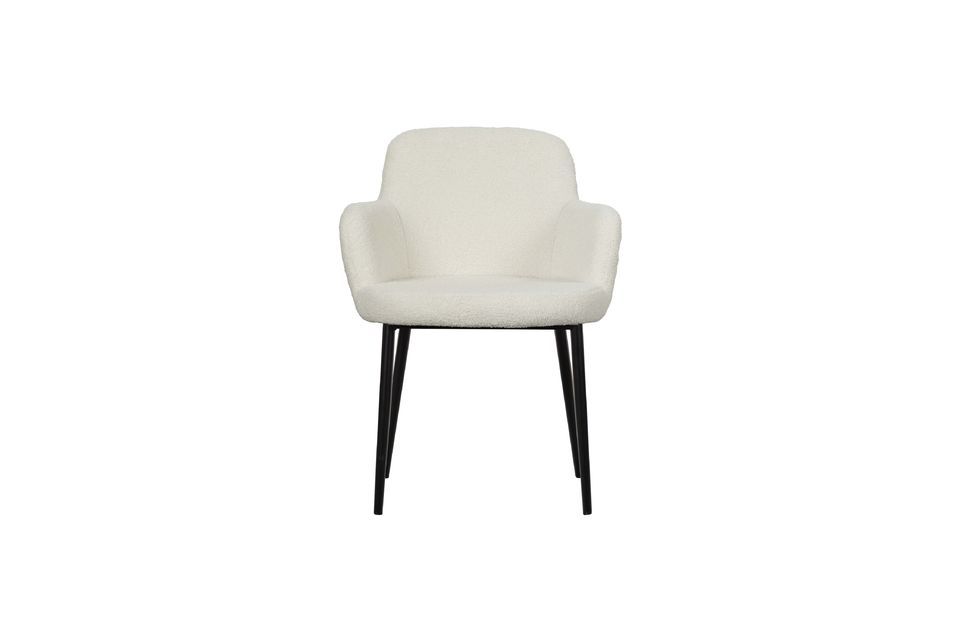 Silla efecto piel de oveja blanca Dining Vtwonen