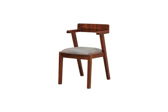 Silla Ellis de madera oscura Clipped