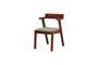 Miniatura Silla Ellis de madera oscura Clipped