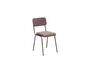 Miniatura Silla Fairmont de tela burdeos Clipped