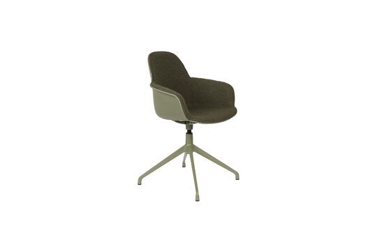 Silla giratoria de tela verde Albert Kuip Clipped