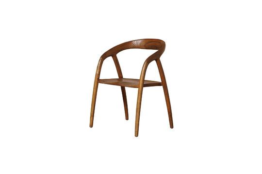 Silla Lennor de madera oscura Clipped