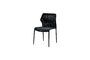 Miniatura Silla Triana de metal negro Clipped