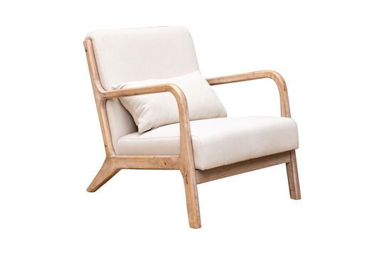 Sillón Chassepierre de madera clara Clipped