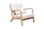 Miniatura Sillón Chassepierre de madera clara Clipped