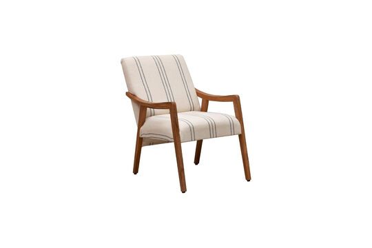 Sillón Darline de madera clara Clipped