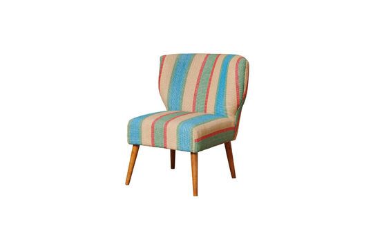 Sillón de madera multicolor Indiana Clipped