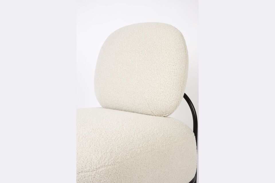 Sillón de plástico beige Polly - 10