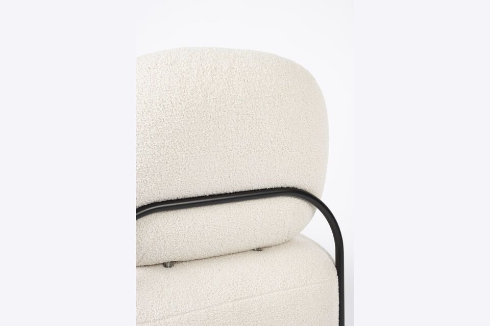 Sillón de plástico beige Polly - 11