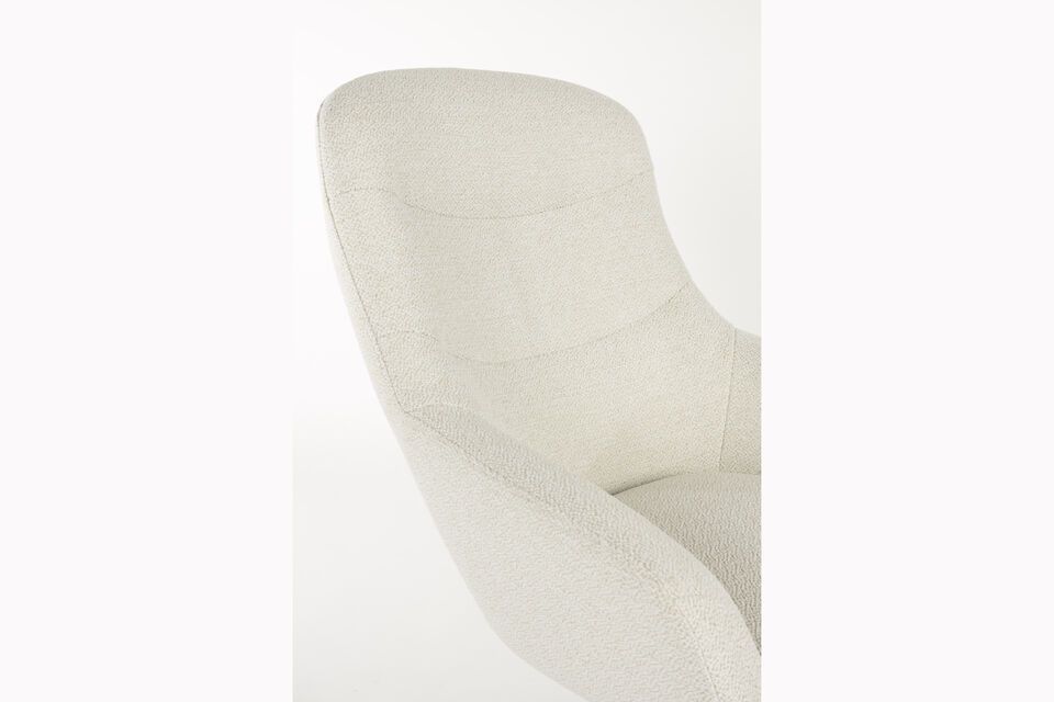 Sillón de plástico blanco Yuki - 7