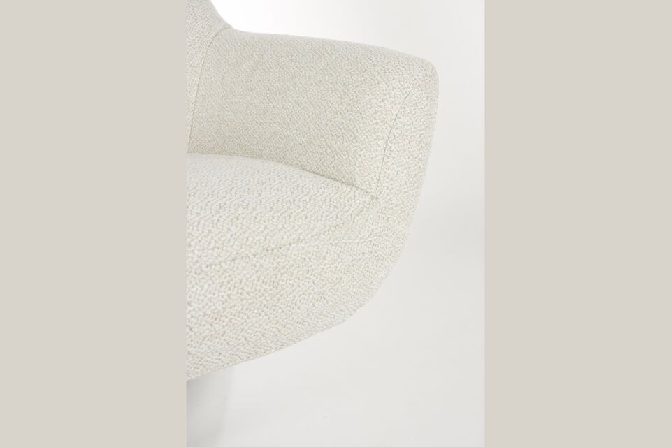 Sillón de plástico blanco Yuki - 8