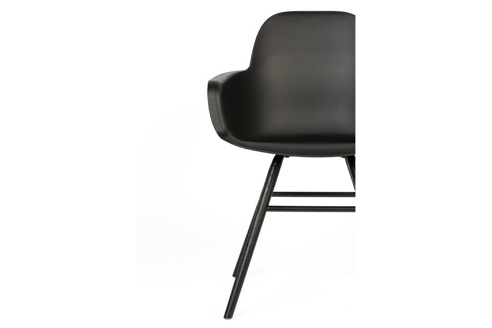 Sillón de plástico negro Albert Kuip - 6