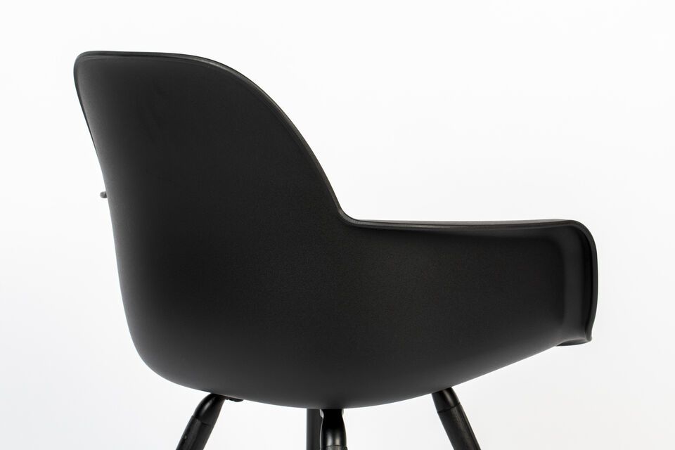 Sillón de plástico negro Albert Kuip - 8