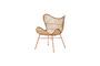 Miniatura Sillón de ratán beige mandarina Clipped