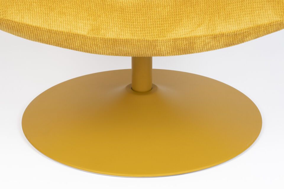 Sillón de tela amarillo Bubba - 11