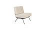 Miniatura Sillón de tela beige Bowie Clipped