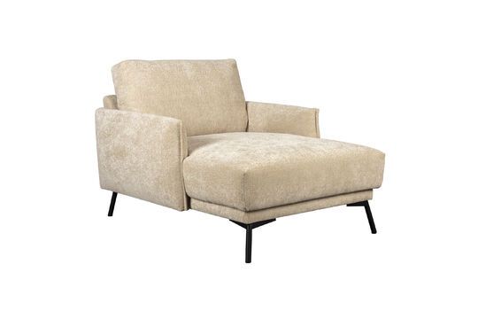 Sillón de tela beige Harper Clipped