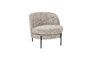 Miniatura Sillón de tela beige Miles Clipped