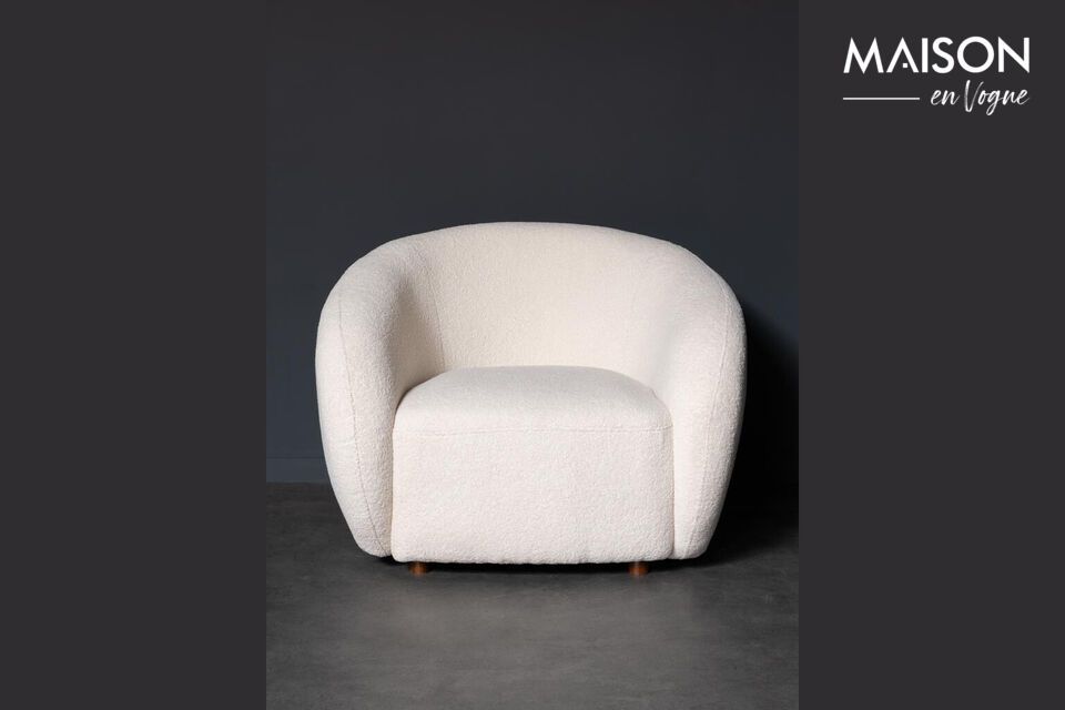 Descubra una comodidad elegante con nuestro sillón de tela Oxygen White