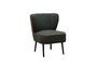 Miniatura Sillón de tela negro Emorine Clipped