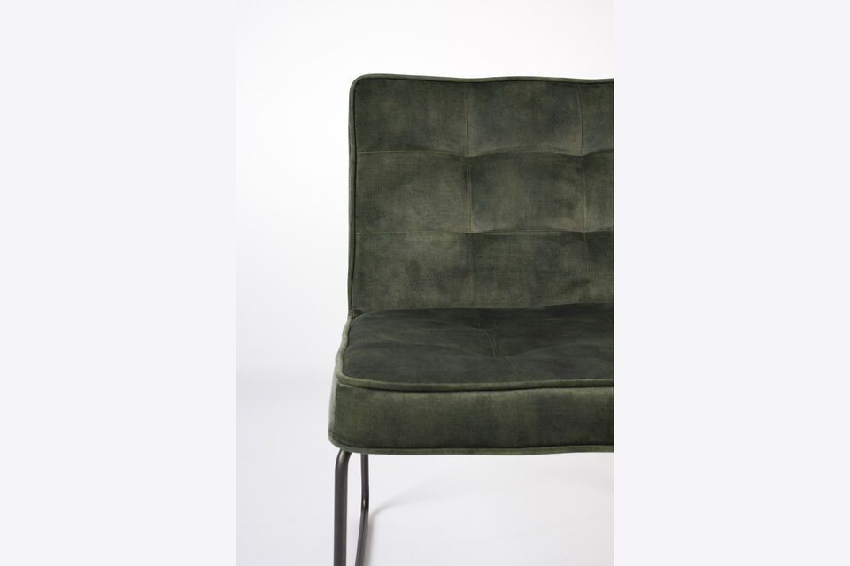 Sillón de tela verde Clark - 11