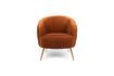 Miniatura Sillón de terciopelo naranja So Curvy 5