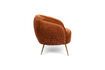 Miniatura Sillón de terciopelo naranja So Curvy 6