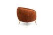 Miniatura Sillón de terciopelo naranja So Curvy 7