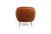 Miniatura Sillón de terciopelo naranja So Curvy 8