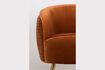 Miniatura Sillón de terciopelo naranja So Curvy 13