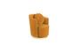 Miniatura Sillón de terciopelo ocre Sassy Clipped