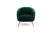 Miniatura Sillón de terciopelo verde oscuro Curvy 6