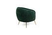 Miniatura Sillón de terciopelo verde oscuro Curvy 4